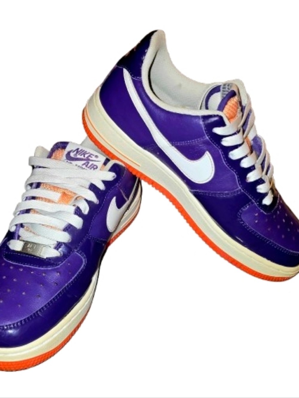Nike Air Force 1 07 Club Purple Patent Leather Womens Size 7 2009 Rare 315115-51 - Picture 2 of 13